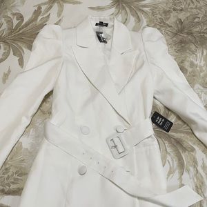 Express white blazer dress
